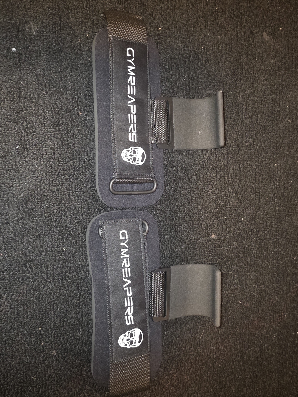 Gymreapers Black Lifting Wrist Hooks -